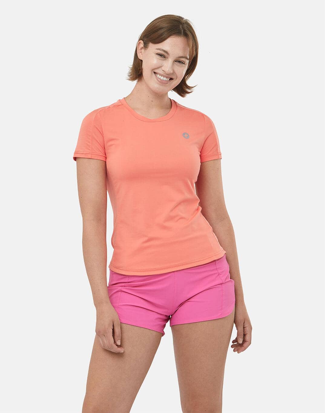 Run Free Tee in Coral - XS/8 / Coral