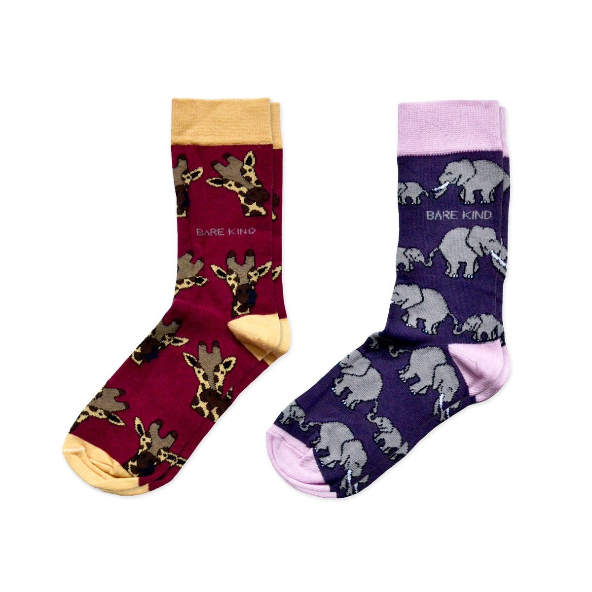 Safari Giants 2 Pack Bamboo Sock Set | UK Adult 7-11