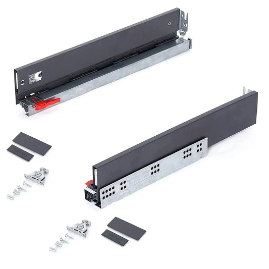 SAMET 3D Adjustment Kitchen Drawer Box Slim Sides Runners - 350mm