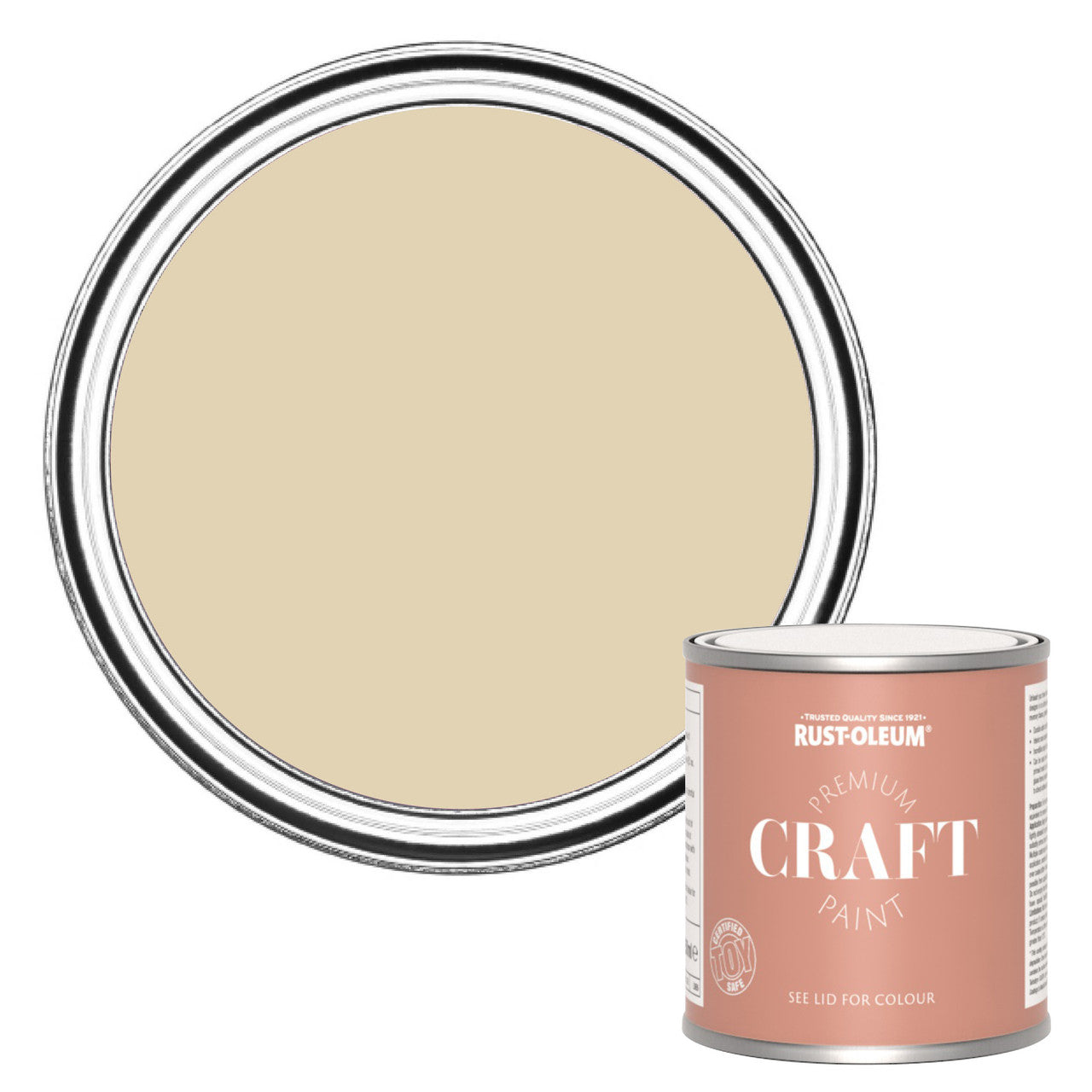 Rust-Oleum Beige Premium Craft Paint - Sandhaven 250ml