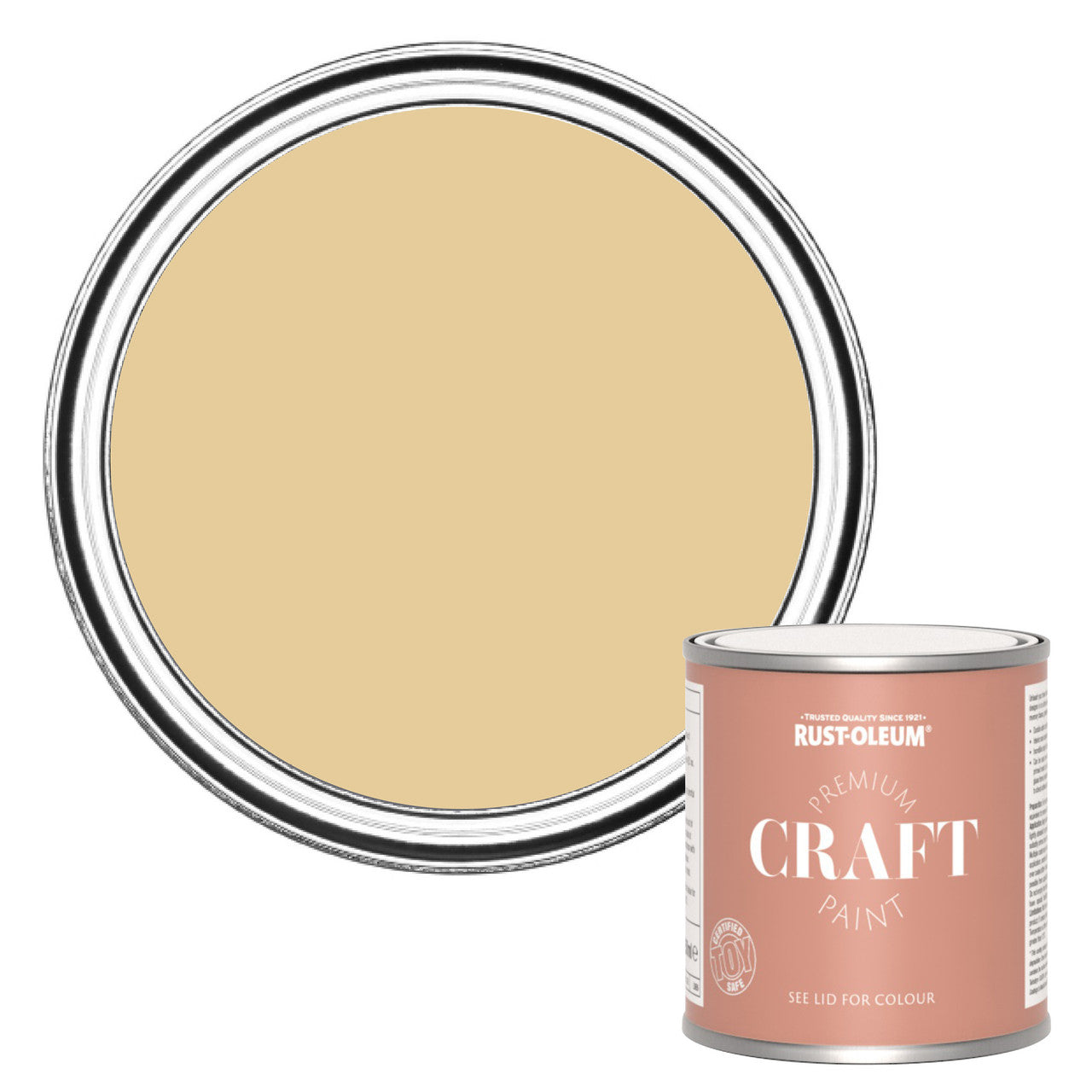 Rust-Oleum Yellow Premium Craft Paint - Sandstorm 250ml