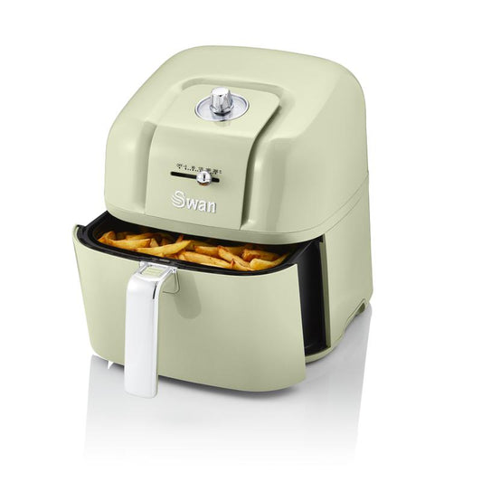 Swan Retro Manual Air Fryer in Green