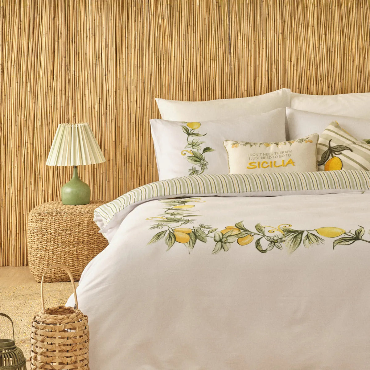 Sicilia Sateen Cotton Duvet Set