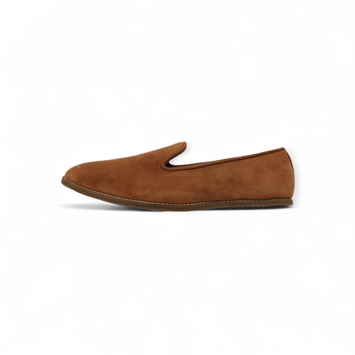 MumbaiLads Mens Kiaan K2 Slip-on Jutti Footwear Brown Sand Suede - Desert Brown Sand - UK 7