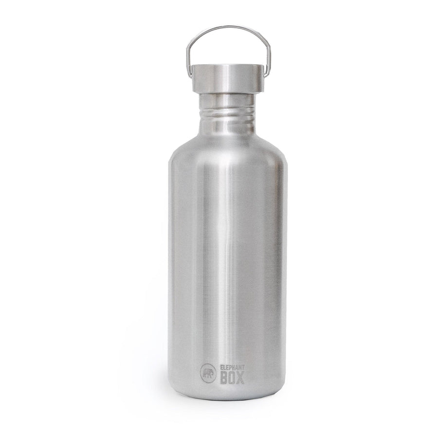 Elephant Box Single Wall Metal Water Bottle, 1.2 litre