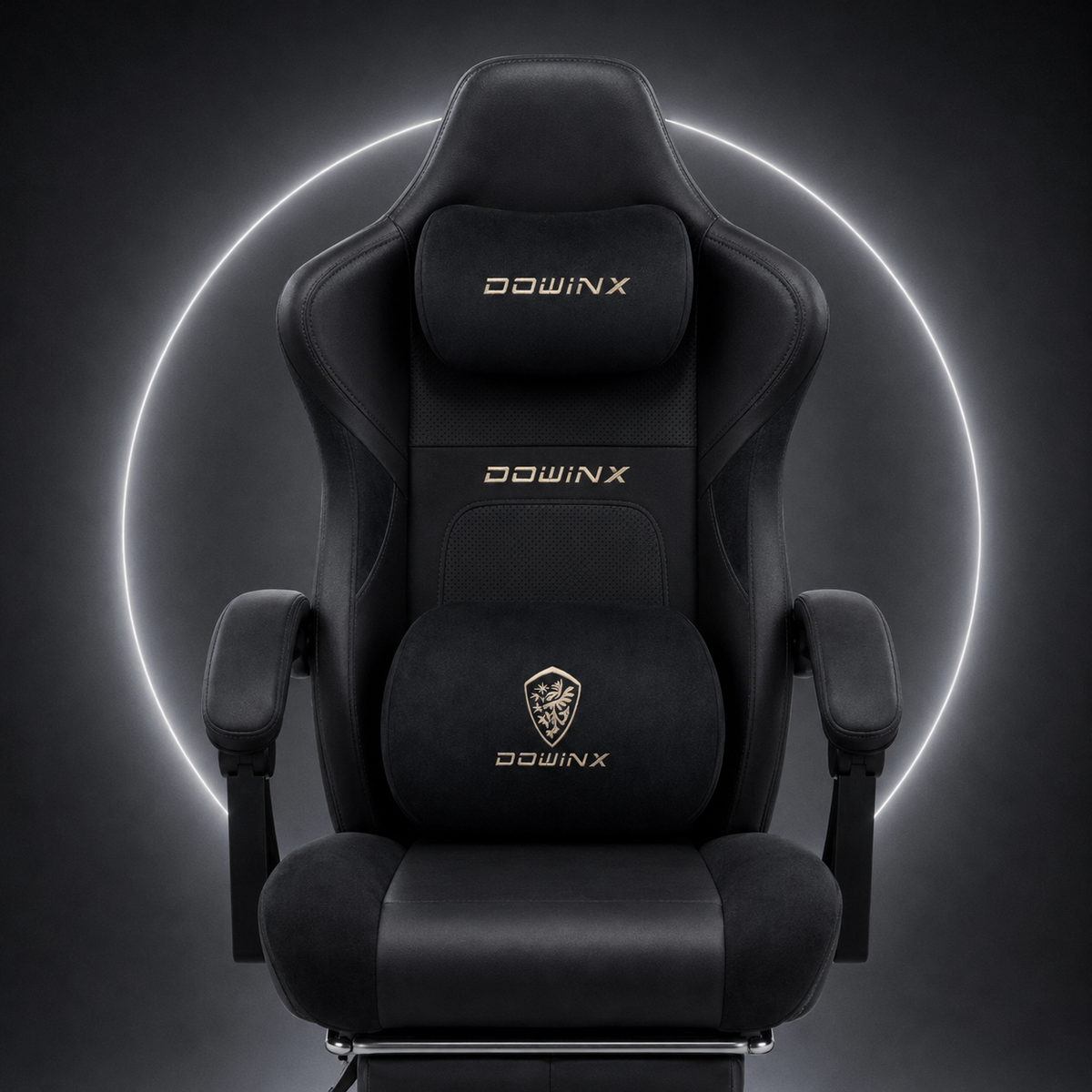 DOWINX 66D38 Pro Heated & Ventilated Gaming Chair with Massage All-black