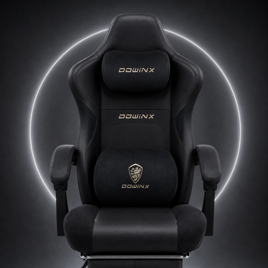 DOWINX 66D38 Pro Heated & Ventilated Gaming Chair with Massage All-black