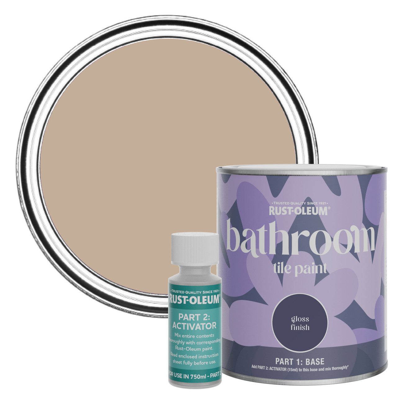 Rust-Oleum Pink Gloss Bathroom Tile Paint - Smitten 750ml