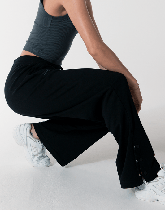 Snap Joggers in Jet Black - XS/8 / Jet Black