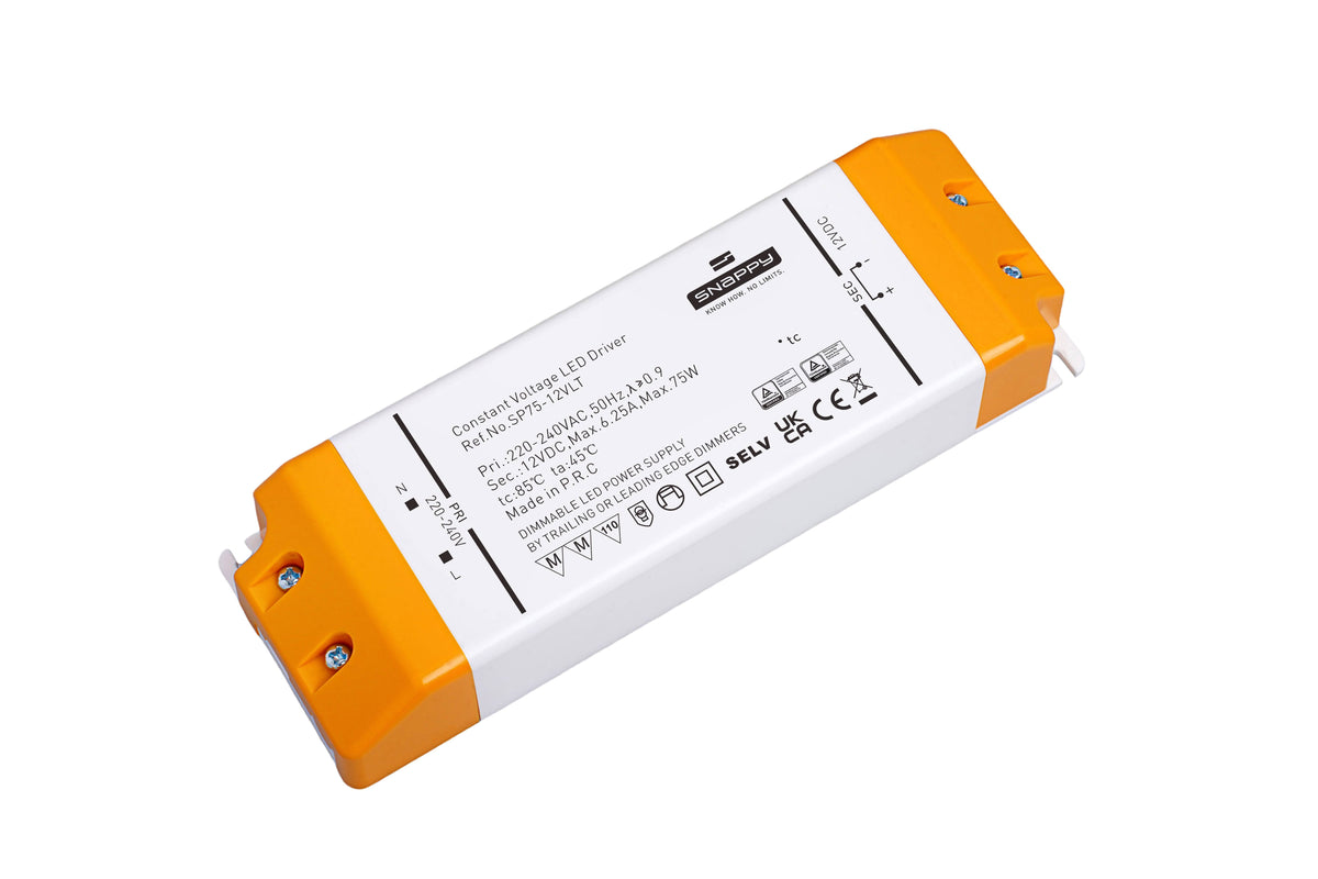 Snappy SP75-24VLT LED Netzteil 24V – 75 W, Triac dimmbar, IP20, für 24V LED Streifen
