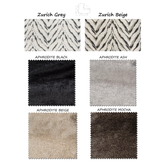 Alana Round Accent Footstool - Choice Of Static or Swivel Base - Static Footstool / Aphrodite Mocha