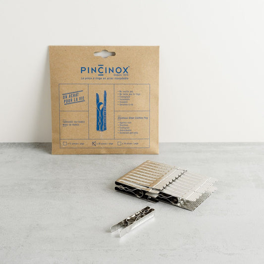 Pincinox Stainless Steel Clothes Pegs, Pack of 20