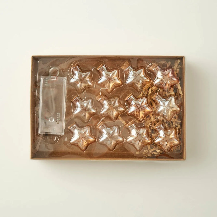 Star Glass LED String Lights