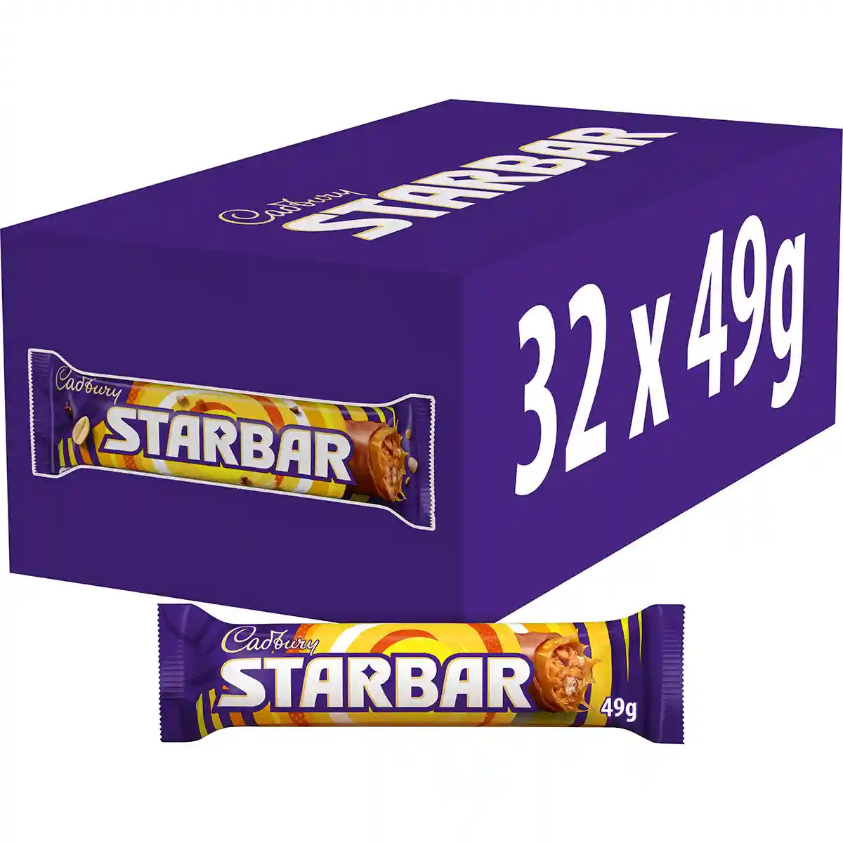 Cadbury Starbar Chocolate Bar 49g (Box of 32)