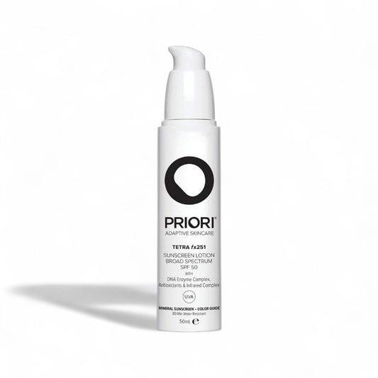 Priori TETRA fx250 SPF 50 Sunscreen | Mineral Sun Protection | 50ml