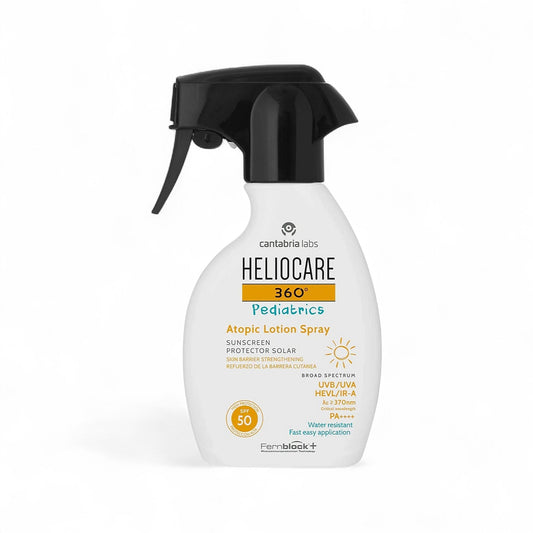 Heliocare 360 Pediatrics Lotion Spray SPF50 | Kids Sensitive-Skin Sunscreen | 250ml