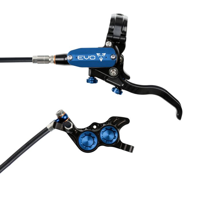 Hope Tech 4 EVO GR4 Hydraulic Disc Brake - Black / BlueRear Left HandStandard