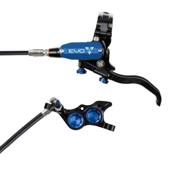 Hope Tech 4 EVO TR4 Hydraulic Disc Brake - Black / BlueRear Left HandStandard