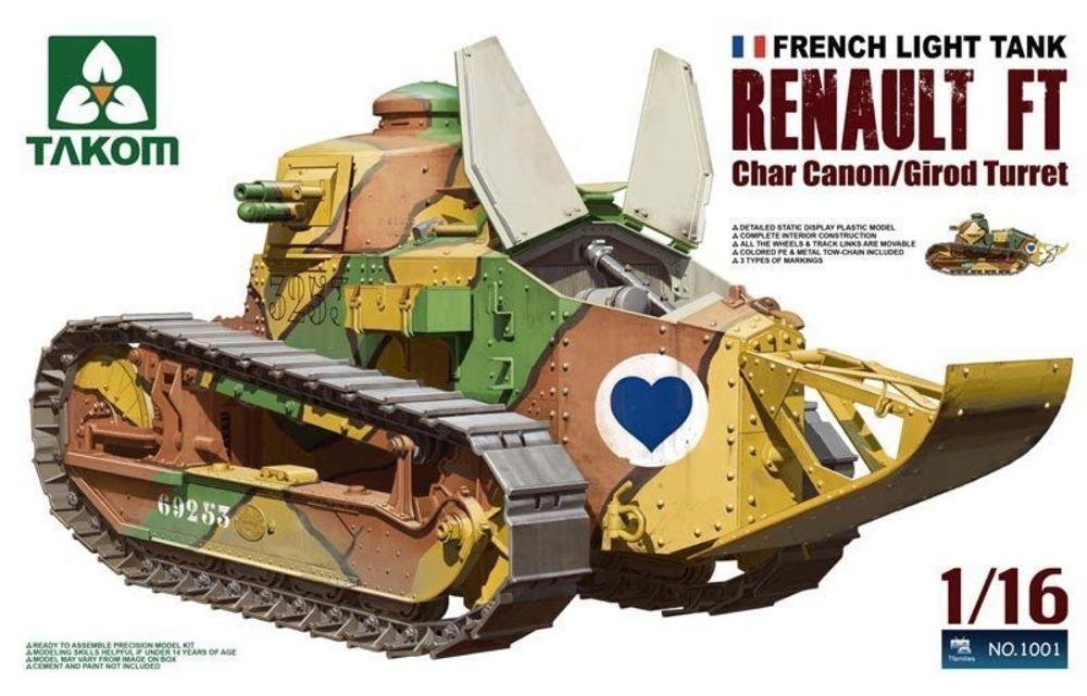 French Light Tank Renault FT Char Canon/ Girod Turret