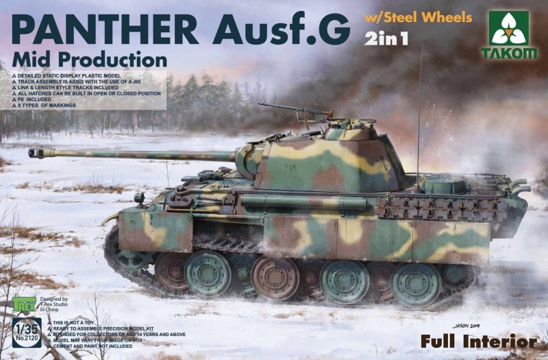 Panther Ausf.G Mid production w/Steel Wheels (2 in 1)