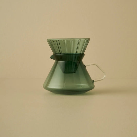 Tapered Pour Over Glass Coffee Maker
