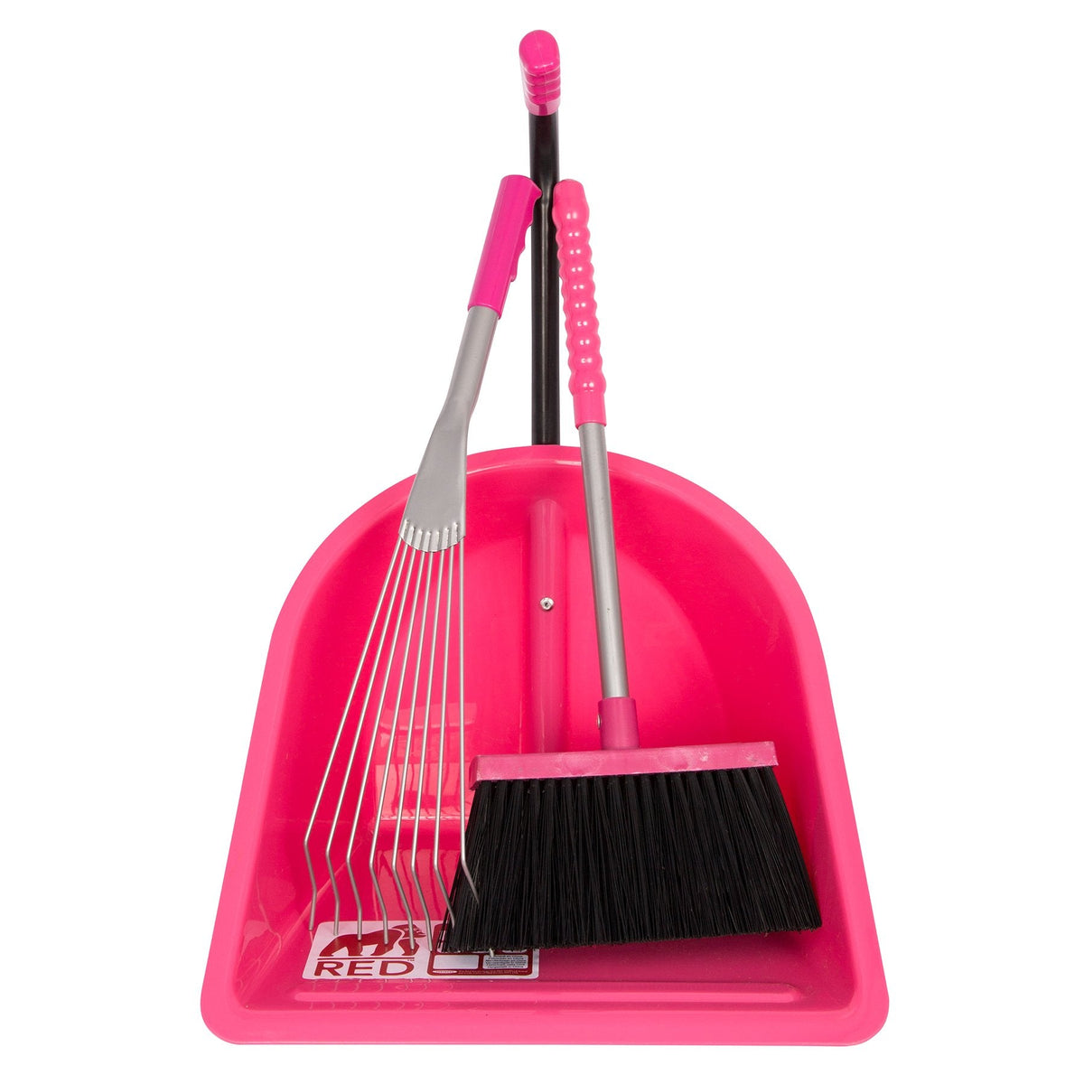 Teenie Tidee™ with Short Metal Rake & Broom | Colour: Pink