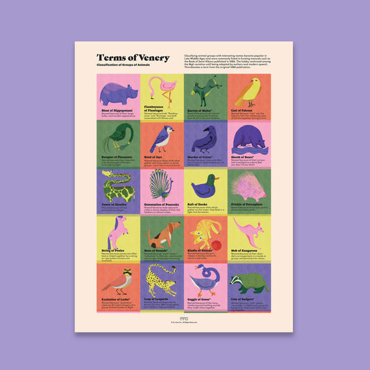 Terms of Venery Print - 12x16" / Unframed