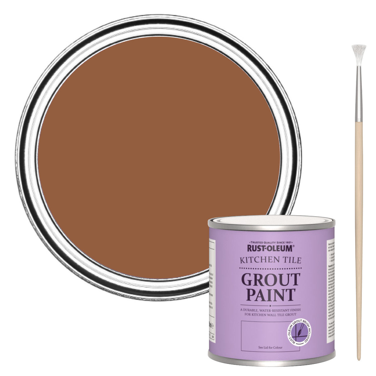 Rust-Oleum Orange Kitchen Grout Paint - Terracotta 250ml