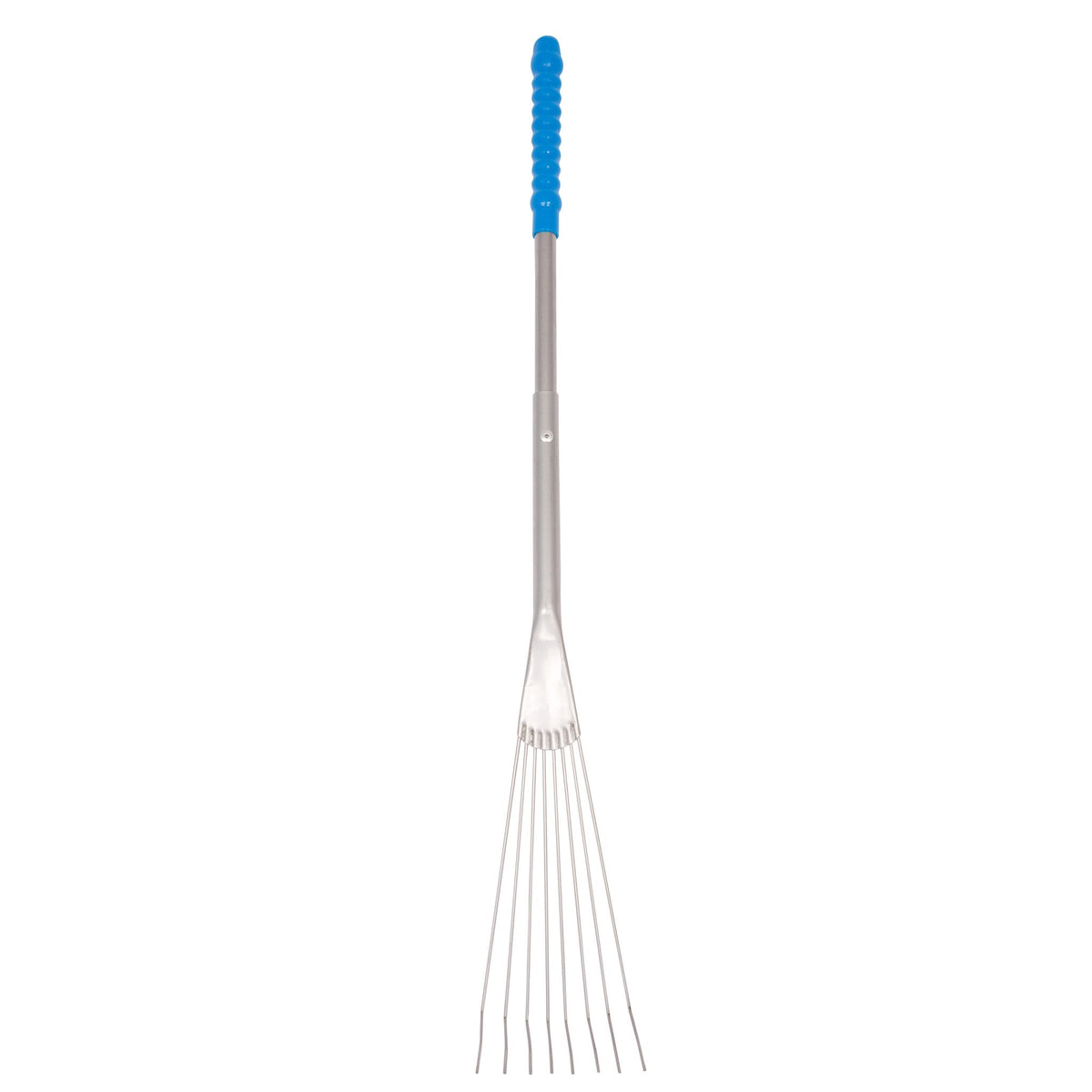 Tidee™ Metal Rake with Long Handle | Colour: Blue