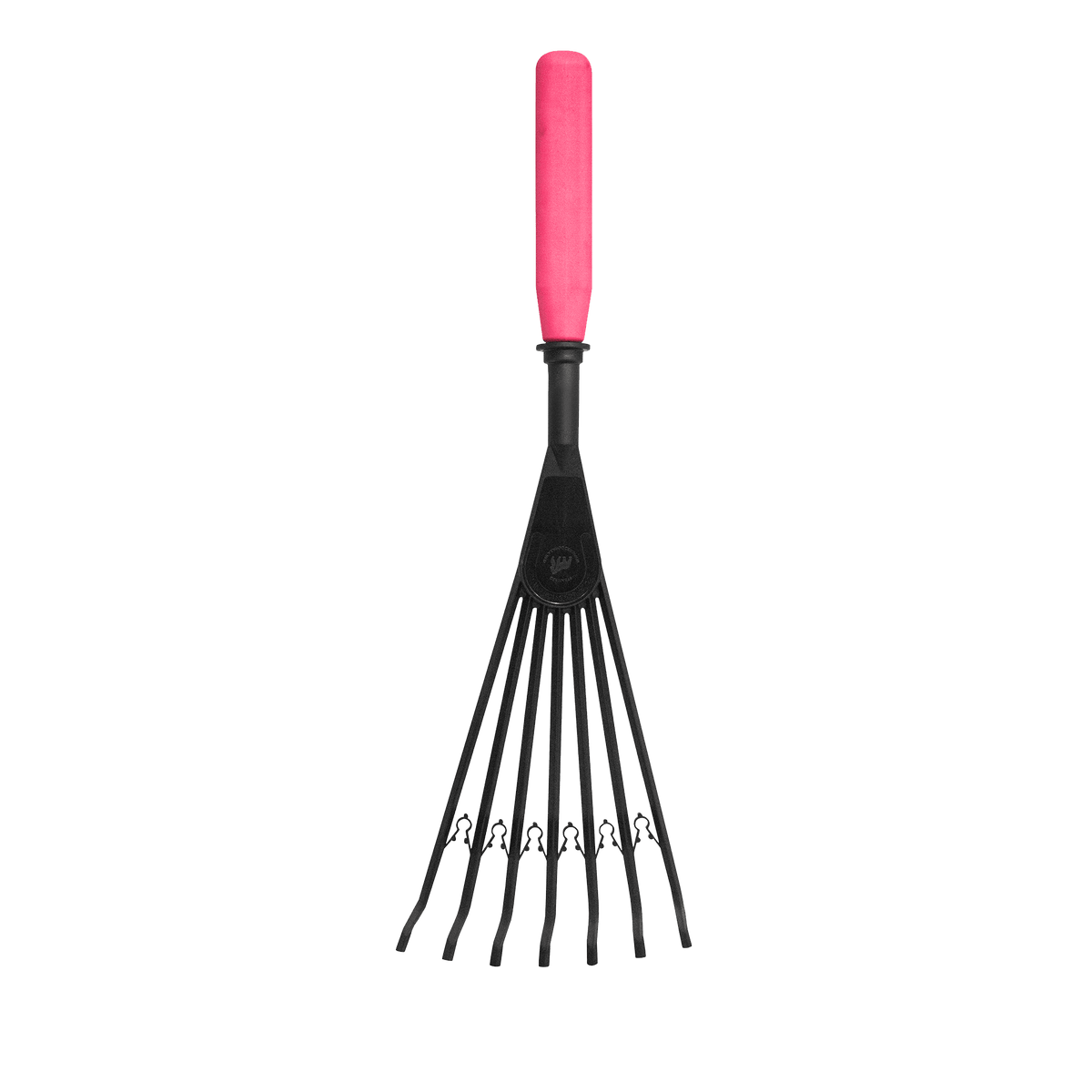 Tidee™ Short Plastic Rake | Lightweight Stable and Garden Hand Rake - Pink