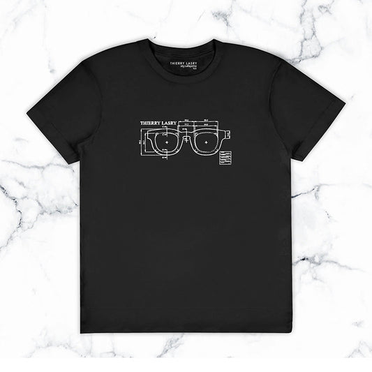 THIERRY LASRY "DARKSIDY" BLUEPRINT T-SHIRT - SMALL