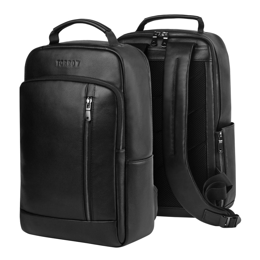 Leather Backpack - Black