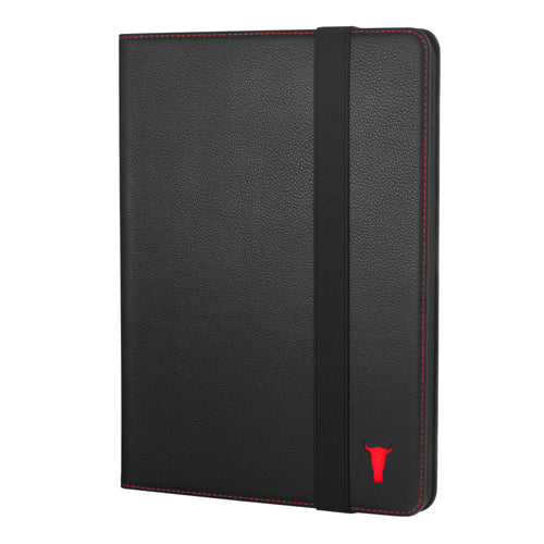Apple iPad Pro 11-inch Leather Case (1st 2nd 3rd & 4th Generation) - Black with Red Detail