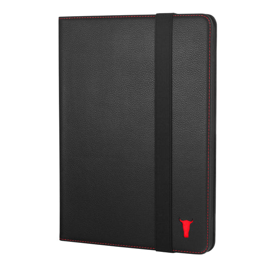 Apple iPad Pro 11-inch Leather Case (1st 2nd 3rd & 4th Generation) - Black with Red Detail