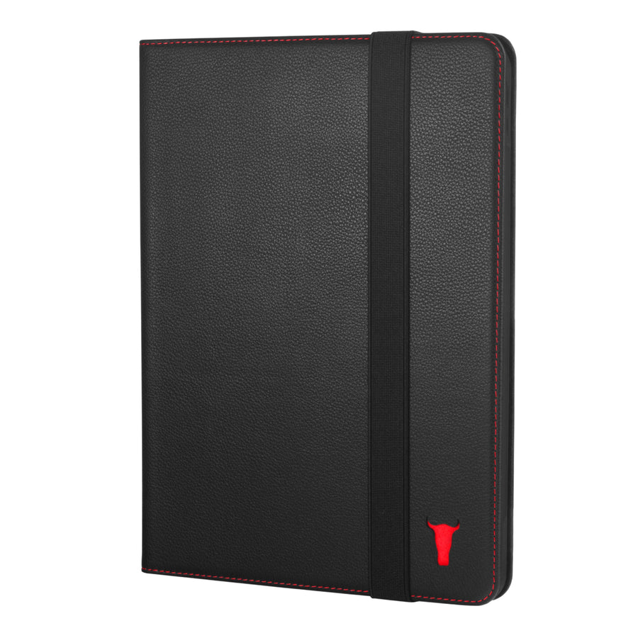 Apple iPad Pro 11-inch Leather Case (1st 2nd 3rd & 4th Generation) - Black with Red Detail