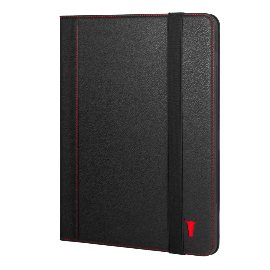 Apple iPad Pro 12.9-inch Leather Case (4th 5th & 6th Generation) - Black with Red Detail