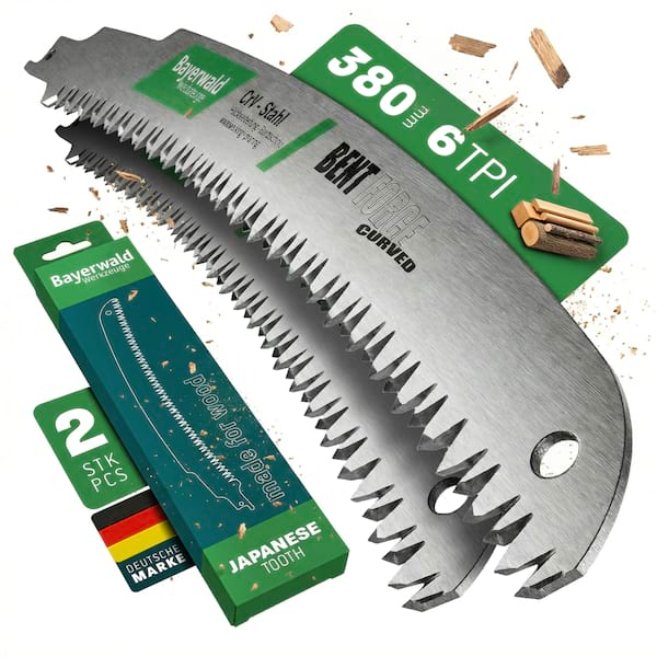 2x Bayerwald Werkzeuge Säbelsägeblatt Bent Force curved Länge 380 mm