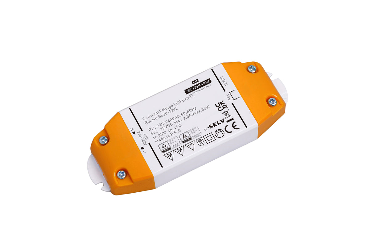 Snappy SS30-24VL LED Netzteil 24V – 30 W, 1,25 A, IP20, Konstantspannung, PFC & TÜV für 24V LED Streifen