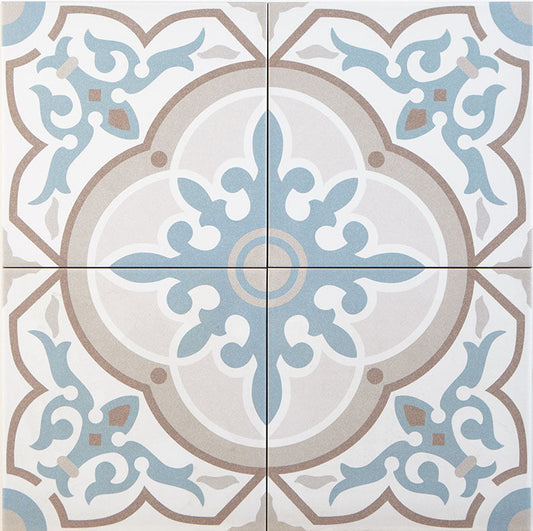 Zementoptik Fliesen Grau-Blau  – 20x20 cm