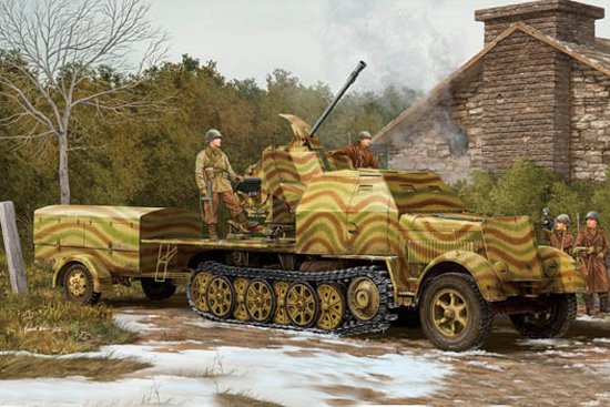 German 3,7cm Flak 43 auf Selbstfahrlafette Sd.Kfz. 7/2