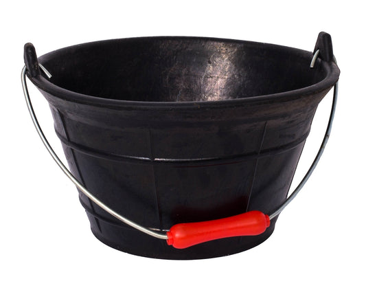 Tyre Rubber™ Feed Bucket 10L | Colour: Black