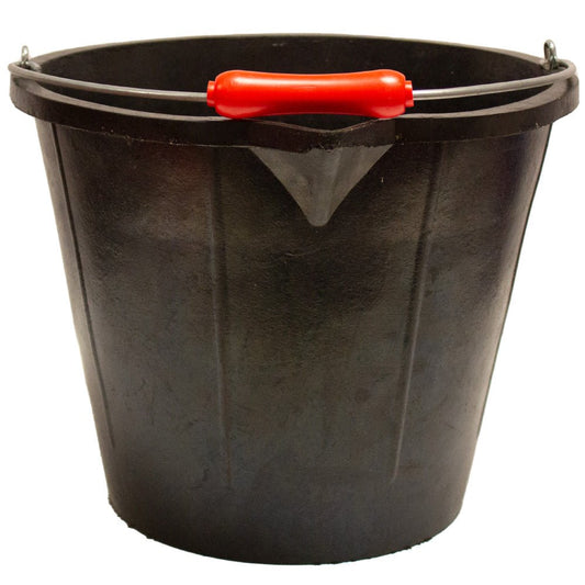 Tyre Rubber™ Super 3 Bucket without Lugs | Colour: Black