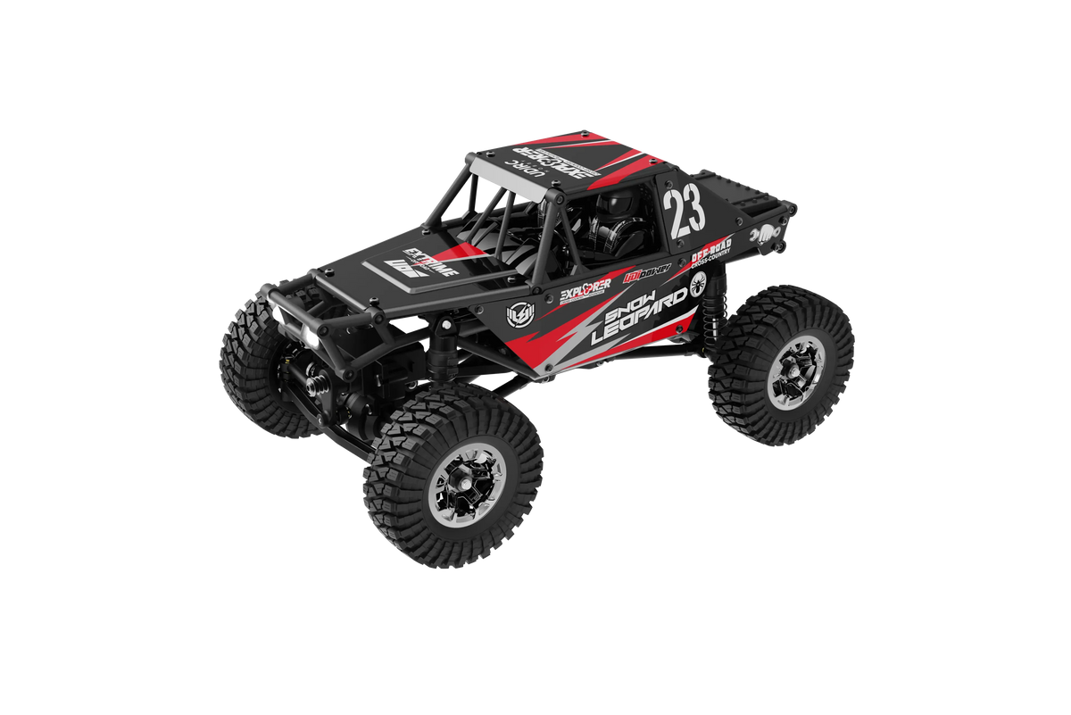 UDIRC UCX2405 Basic 1/24 Scale 4WD Brushed Motor RTR RC Rock Crawler - Black&Red US Only