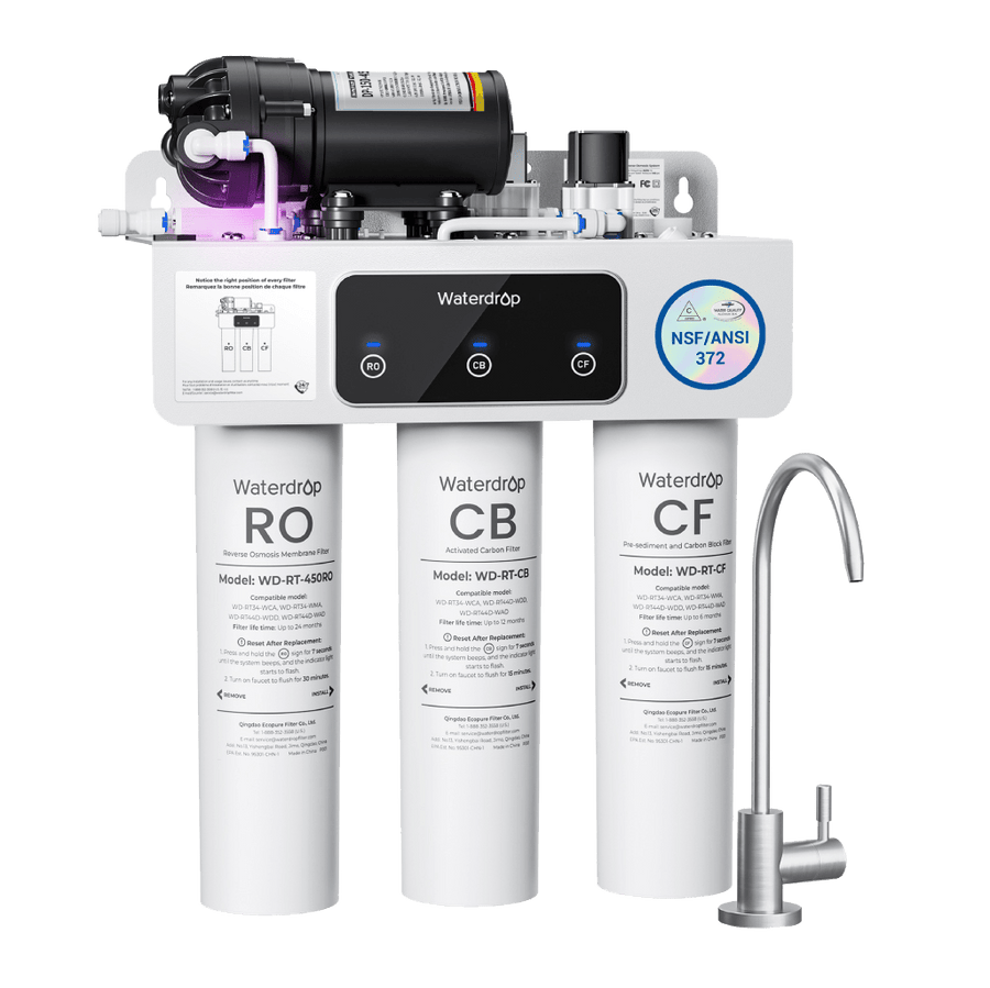 Waterdrop T3-C 450G Reverse Osmosis Water Filters for the Sink