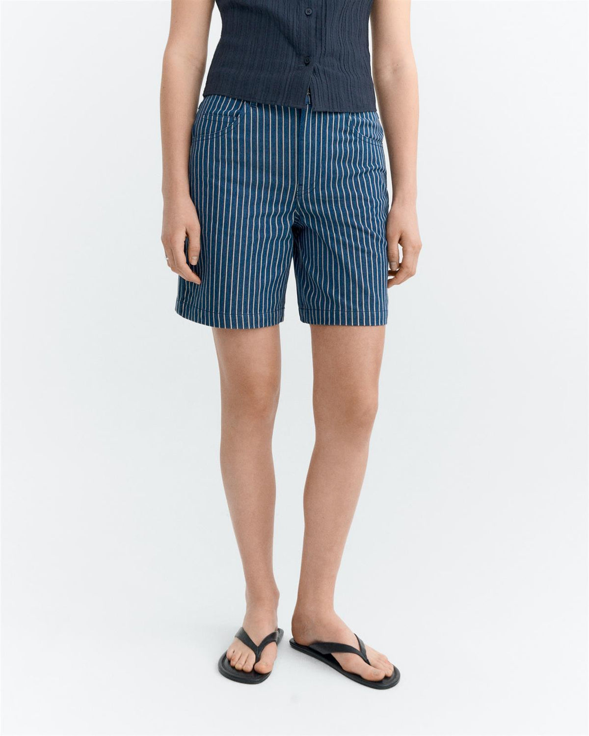 Streifen Jeansshorts Modell: Luisa