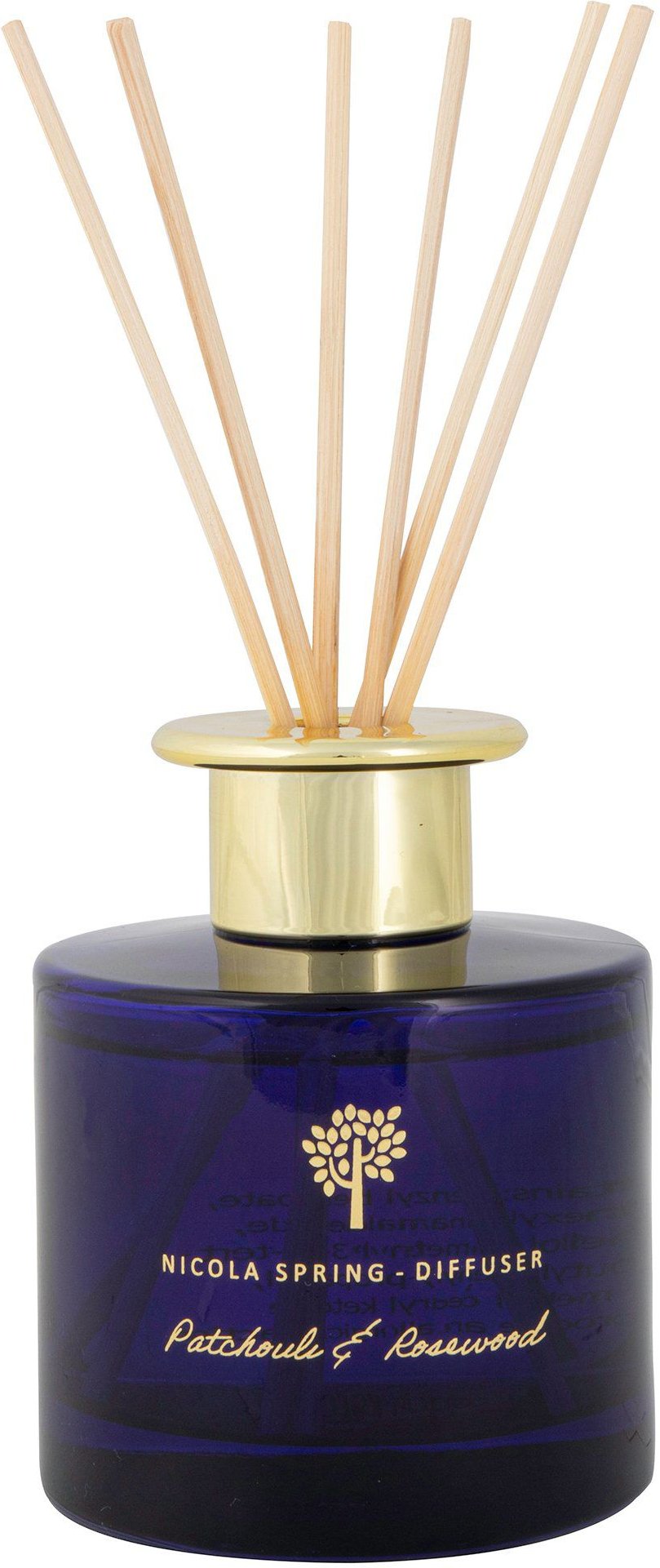 200ml Glass Reed Diffusers - Patchouli & Rosewood