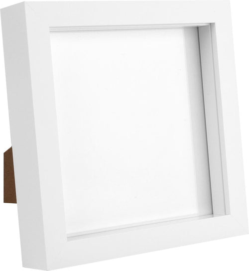 6" x 6" White 3D Box Photo Frame