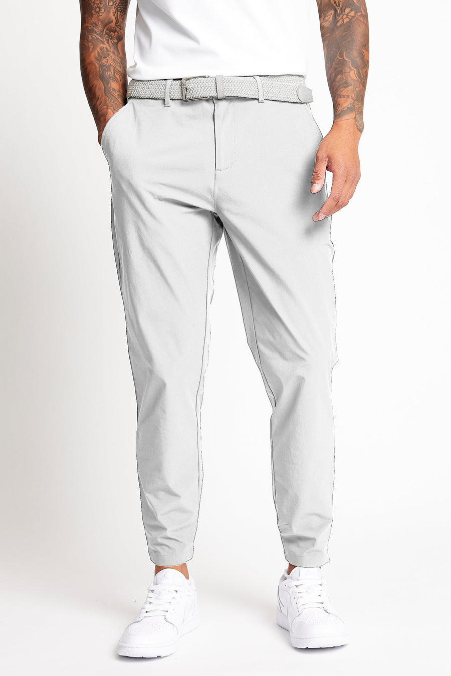 Cropped Dynamic Stretch Golf Trousers - Driver Grey