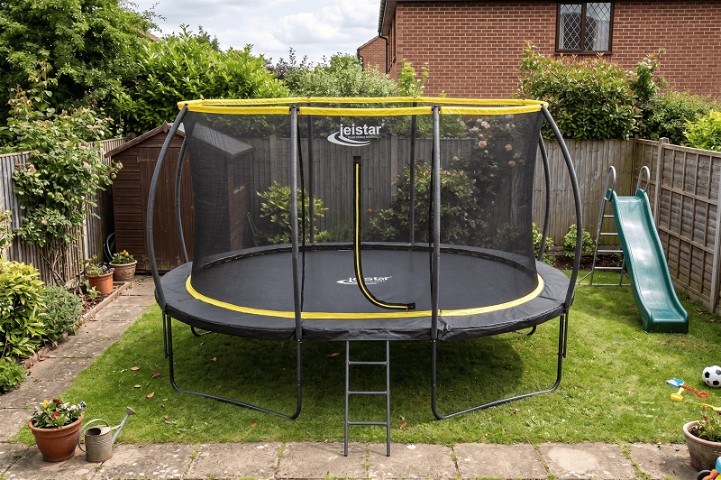 Big Foot Orbit 9x13ft Oval Trampoline With Safety Enclosure Free Ladder Cover & Anchor Kit