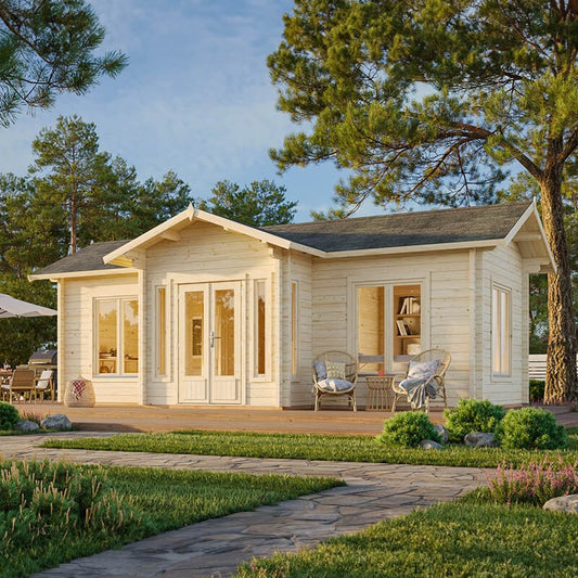 Palmako Anna 7.8m x 4.8m Log Cabin Garden Building (70mm)